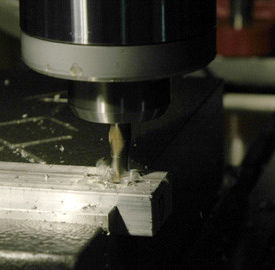 AKI expands tool room capabilities - Close up of milling